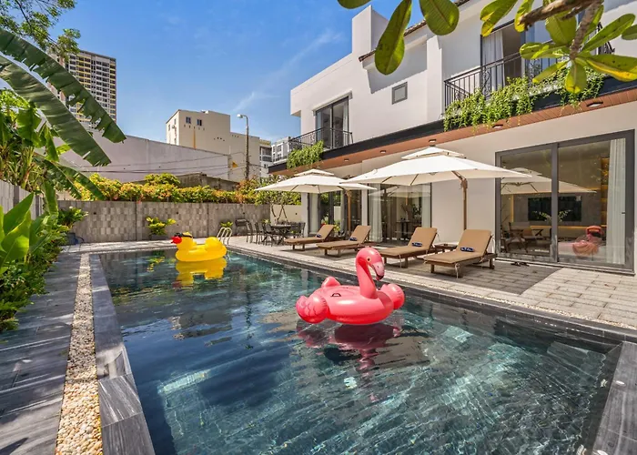 Sense Pool Villa - Luxurious 500M2 Pool Mansion Walk To My Khe Beach